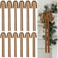 thumbnail image 1 of Wironlst 12Pcs Velvet Christmas Bows Large Vintage Velvet Bows for Christmas Tree, Garland Staircase Wreaths Holiday Xmas Decorations (Brown), 1 of 11