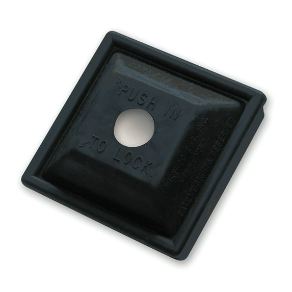 WirthCo 30000-7 Locking Bumper Plug - 4", Black