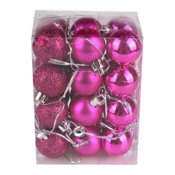 Wirziis 24PCS Christmas Ball Ornaments for Xmas Tree Decor, 30mm Shatterproof Christmas Ornaments Sets for Christmas Tree Decorations, Holidays, Home, Party Decorations, Tree Ornaments