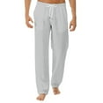 thumbnail image 1 of Wirziis Men's Linen Cotton Yoga Pants Casual Loose Sweatpants Beach Trousers Lounge Pants, 1 of 5