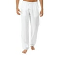 thumbnail image 1 of Wirziis Men's Linen Cotton Yoga Pants Casual Loose Sweatpants Beach Trousers Lounge Pants, 1 of 7