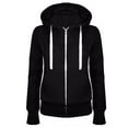 thumbnail image 1 of Wirziis Women's Plus Size Hooded Sweatshirt Casual Soft Brushed Fleece Hoody Drop Shoulder Full Zip Up Hoodie, 1 of 2