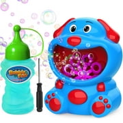 Bubble Machine, Super Dog Bubble Blower 500+ Bubbles Per Minute for Kids Toddlers
