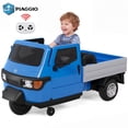 thumbnail image 1 of Wisairt 12V Kids Ride on Toys, Powered 3-Wheel Ride on Cars for Toddlers, Licensed PIAGGIO Electric Car with Remote Control, Wireless Audio, Music, LED Lights, 3 Speeds, Blue, 1 of 11