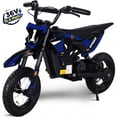 thumbnail image 1 of Wisairt 36V Kids Electric Dirt Bike, 15.5 mph High-Speed Electric Motorcycle Ride on Dirt Bike for Kids Aged 5-10, 133 lbs Max Load, 10-mile Range, Waterproof Seat, Twist Grip Throttle, Blue, 1 of 10