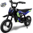 thumbnail image 1 of Wisairt 36V Kids Electric Dirt Bike, 15.5 mph High-Speed Electric Motorcycle Ride on Dirt Bike for Kids Aged 5-10, 133 lbs Max Load, 10-mile Range, Waterproof Seat, Twist Grip Throttle,Blue & Green, 1 of 9