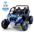 thumbnail image 1 of Wisairt 24V Ride on Toys 4WD Ride on Cars with Remote Control, 2 Seater Electric Car for Kids, Power Car Wheels, UTV w/ 4 Motors, Music, Lights, 3 Speeds, Blue, 1 of 11