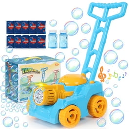 Sunny Days Bubble-N-Go Deluxe Toy Lawn Mover for Kids with oz