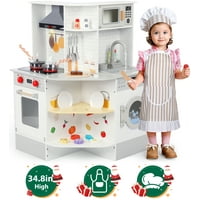 Wisairt Kid's Wood Corner Play Kitchen Set only .99: eDeal Info