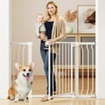 thumbnail image 1 of Vomeast 36in Extra Tall Baby Safety Gate,29.93- 48.8in Extra Wide Metal Dog Gates for Stair and Doorways,Pressure Mounted,White, 1 of 10