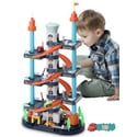 Wisairt Garage 7 Floors Parking Lot Toys with 5 Toy Cars