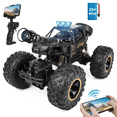 thumbnail image 1 of Wisairt RC Car for Kids, 1:16 Remote Control Car with 1080P HD Camera, 4WD RC Monster Truck, 2.4 GHz Alloy Car Toy for Kids Boys Teens Adults Birthday Christmas Gifts (Black), 1 of 8