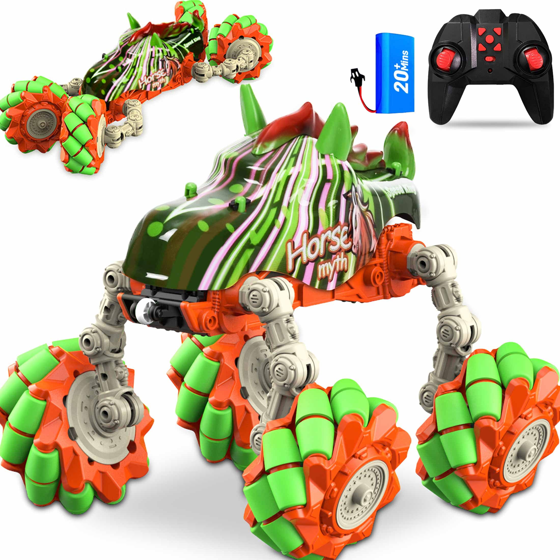 Wisairt Remote Control Monster Truck,116 RC Drift Car with Foldable