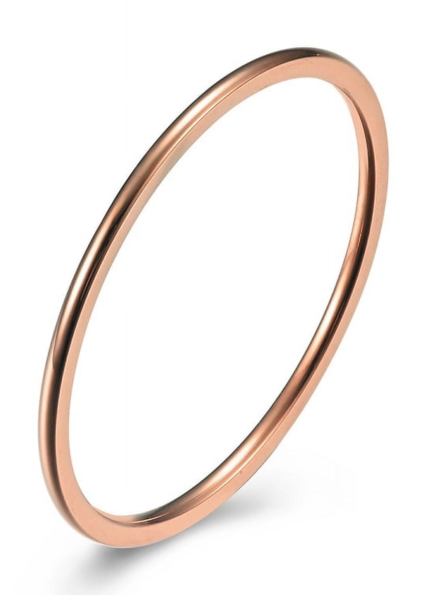 Wisbal 1mm Thin Ring Stackable Tungsten Ring Women Engagement Wedding ...