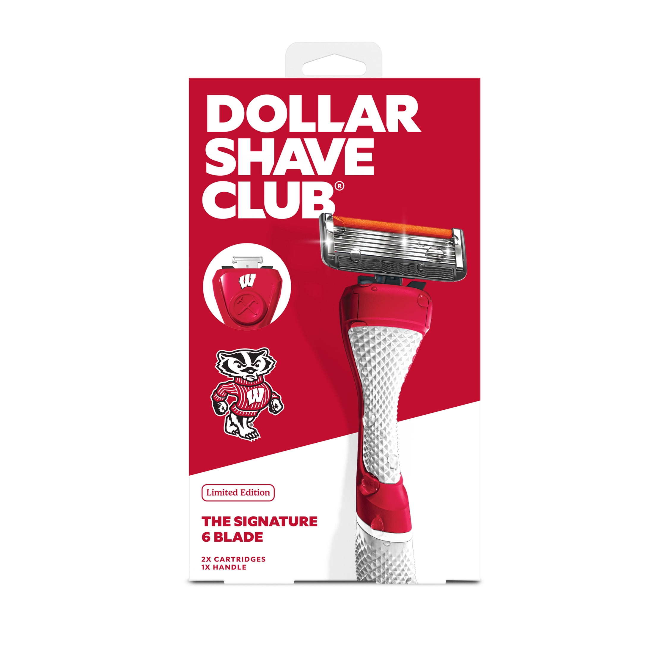 Dollar Shave Club Wisconsin 6-Blade Razor Starter Set