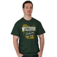 thumbnail image 1 of Wisconsin America Dairyland Map Shape Men's Graphic T Shirt Tees Brisco Brands 3X, 1 of 6