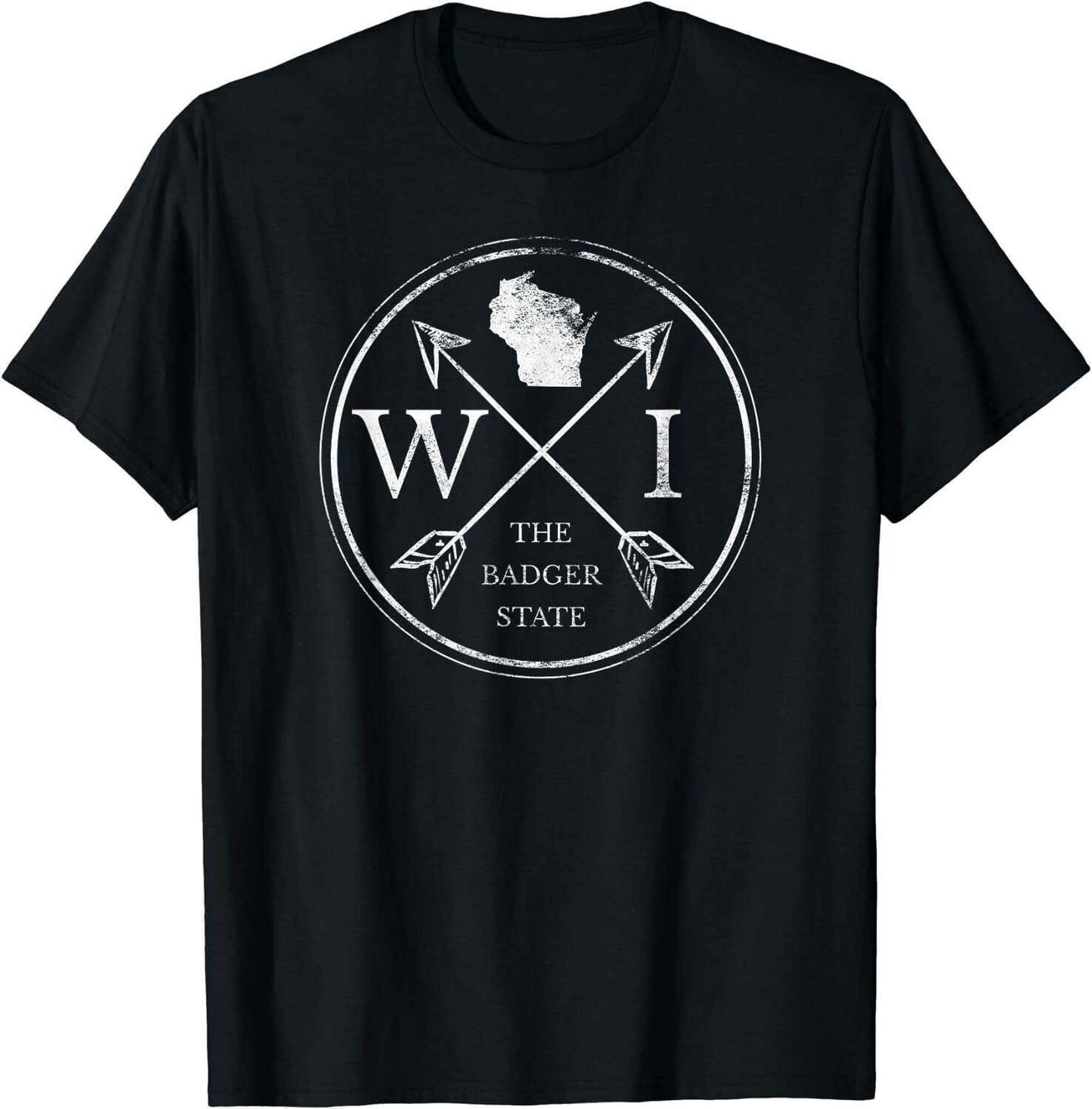 Wisconsin Badger State Map TShirt Discover the Cheese and Lakes