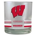 thumbnail image 1 of Wisconsin Badgers 10oz. Banded Rocks Glass, 1 of 1
