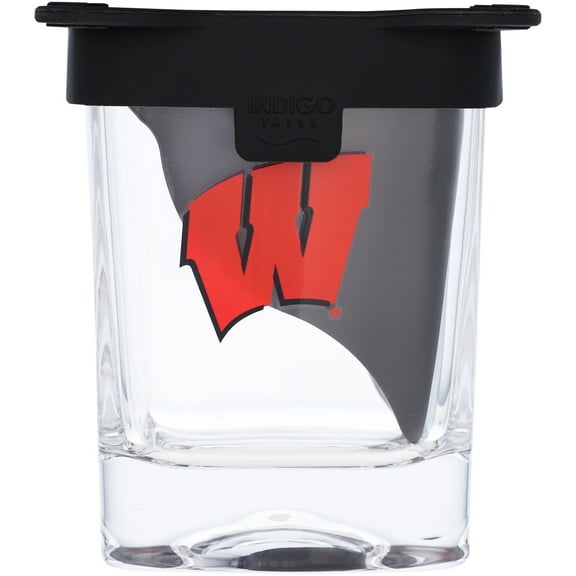 Wisconsin Badgers 10oz. Ice Wedge Glass