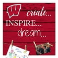 thumbnail image 1 of Wisconsin Badgers 18'' x 18'' Create Inspire Dream Sign, 1 of 1