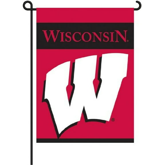 Wisconsin Badgers 2-Sided Garden Flag 13" x 18" University of