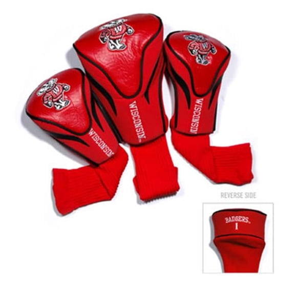 Wisconsin Badgers 3 Pack Contour Fit Headcover