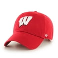 thumbnail image 1 of Men's '47 Red Wisconsin Badgers Clean Up Adjustable Hat, 1 of 3
