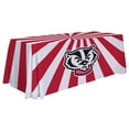 thumbnail image 1 of Wisconsin Badgers 6' Team Logo Table Throw, 1 of 5
