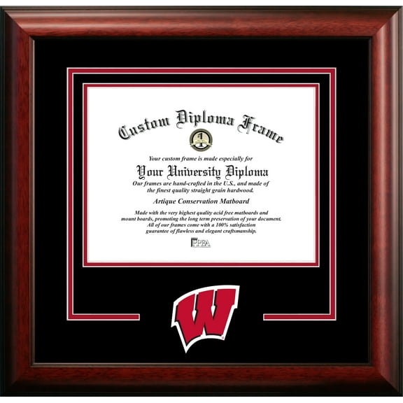 Wisconsin Badgers 8" x 10" Spirit Diploma Frame