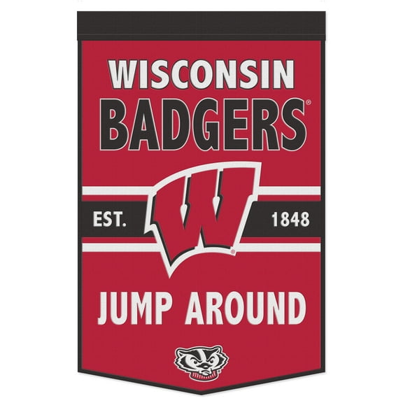 WinCraft Wisconsin Badgers 24" x 38" Primary Logo Banner