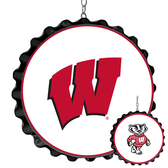 Wisconsin Badgers: Bottle Cap Dangler