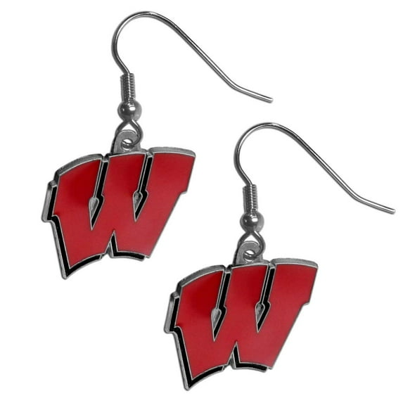 Wisconsin Badgers Dangle Earrings - Special Order