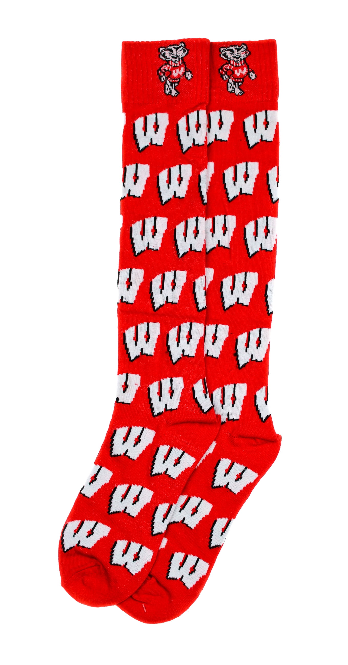 Wisconsin Badgers Dress Sock - Donegal Bay - Unisex - One Size - Mid-Calf