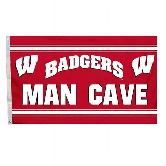 Wisconsin Badgers Flag 3x5 Banner Man Cave