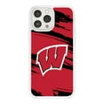 thumbnail image 1 of Wisconsin Badgers HD Phone Case Compatible with MagSafe Apple iPhone 15 Plus (Paint Stripe) by Affinity Bands, 1 of 2