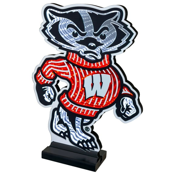Wisconsin Badgers LED Infinity Logo Light