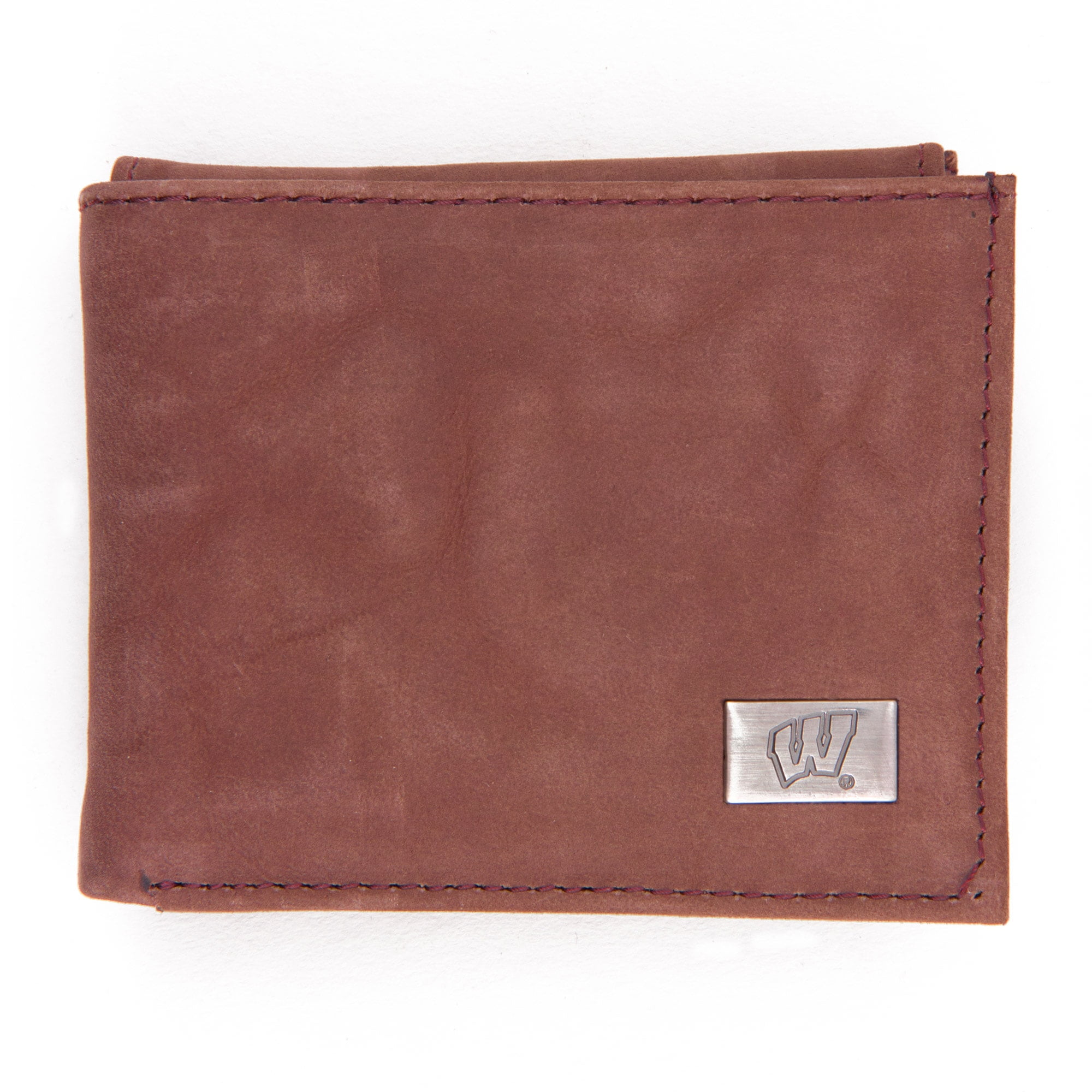 Wisconsin Badgers Leather Bifold Wallet - Walmart.com
