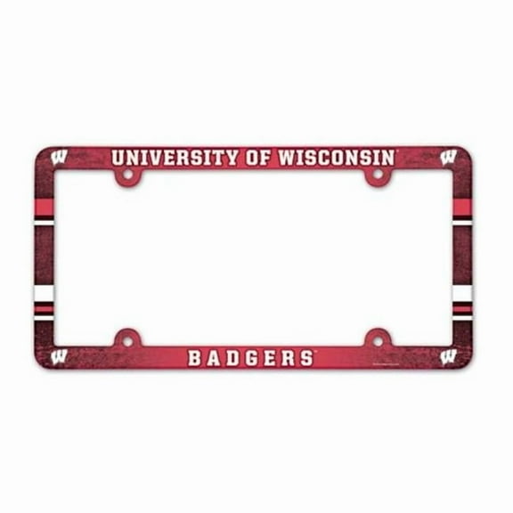 Wisconsin Badgers License Plate Frame - Full Color