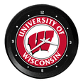 thumbnail image 1 of Wisconsin Badgers: Ribbed Frame Wall Clock, 1 of 5