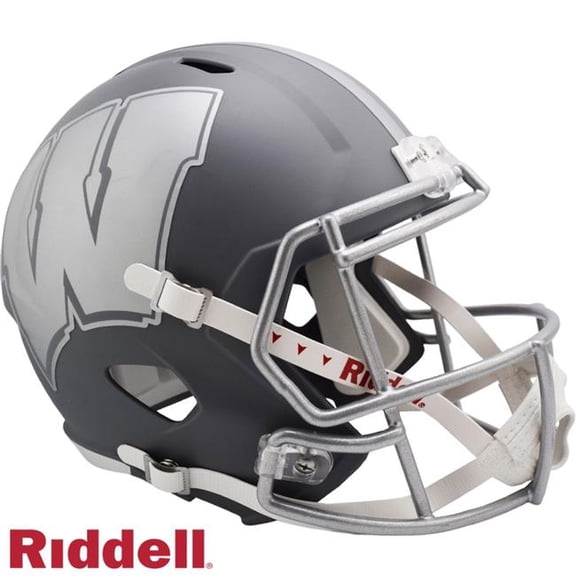 Wisconsin Badgers Slate Riddell NCAA Deluxe Replica Speed Full Size Helmet