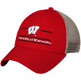 thumbnail image 1 of Wisconsin Badgers The Game Logo Bar Trucker Adjustable Hat - Red - OSFA, 1 of 4