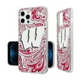 thumbnail image 1 of Wisconsin Badgers iPhone Paisley Design Clear Case, 1 of 7