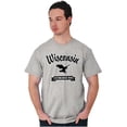 thumbnail image 1 of Wisconsin Cute Bald Eagle Souvenir Men's Graphic T Shirt Tees Brisco Brands X, 1 of 4
