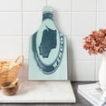 thumbnail image 1 of Wisconsin Cutting Board, Retro Grunge Stamp Design Political Map Silhouette and Name Badger State, Decorative Tempered Glass Cutting and Serving Board, in 3 Sizes, by Ambesonne, 1 of 2