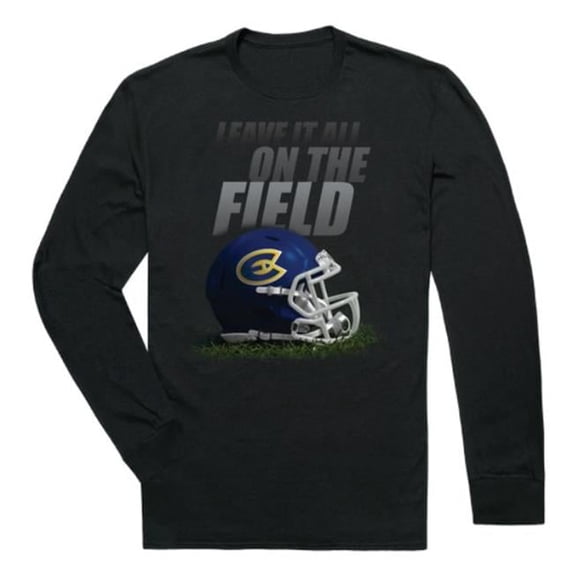 Wisconsin - Eau Claire Blugolds Gridiron Long Sleeve T-Shirt, Black - Small