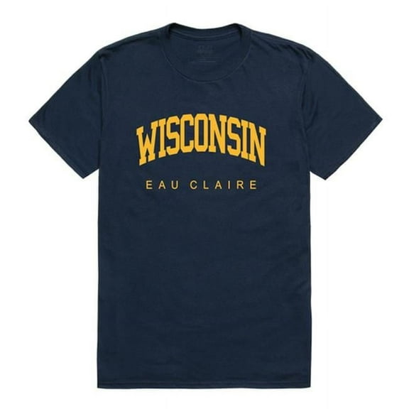 Wisconsin Eau Claire College T-Shirt, Navy - Large