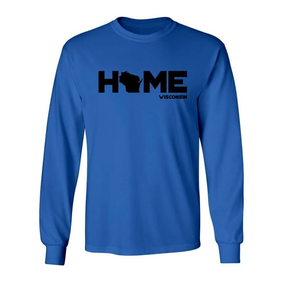 Wisconsin HOME Adult Long Sleeve T-shirt
