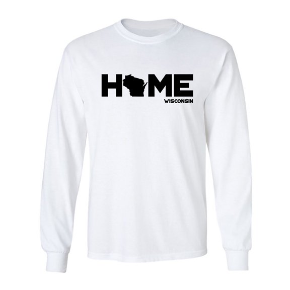 Wisconsin HOME Adult Long Sleeve T-shirt