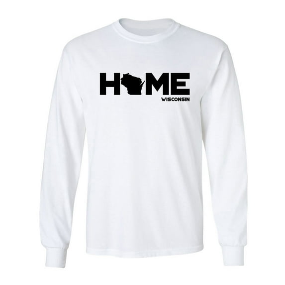 Wisconsin HOME Adult Long Sleeve T-shirt