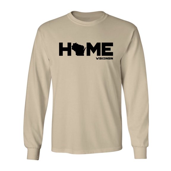 Wisconsin HOME Adult Long Sleeve T-shirt